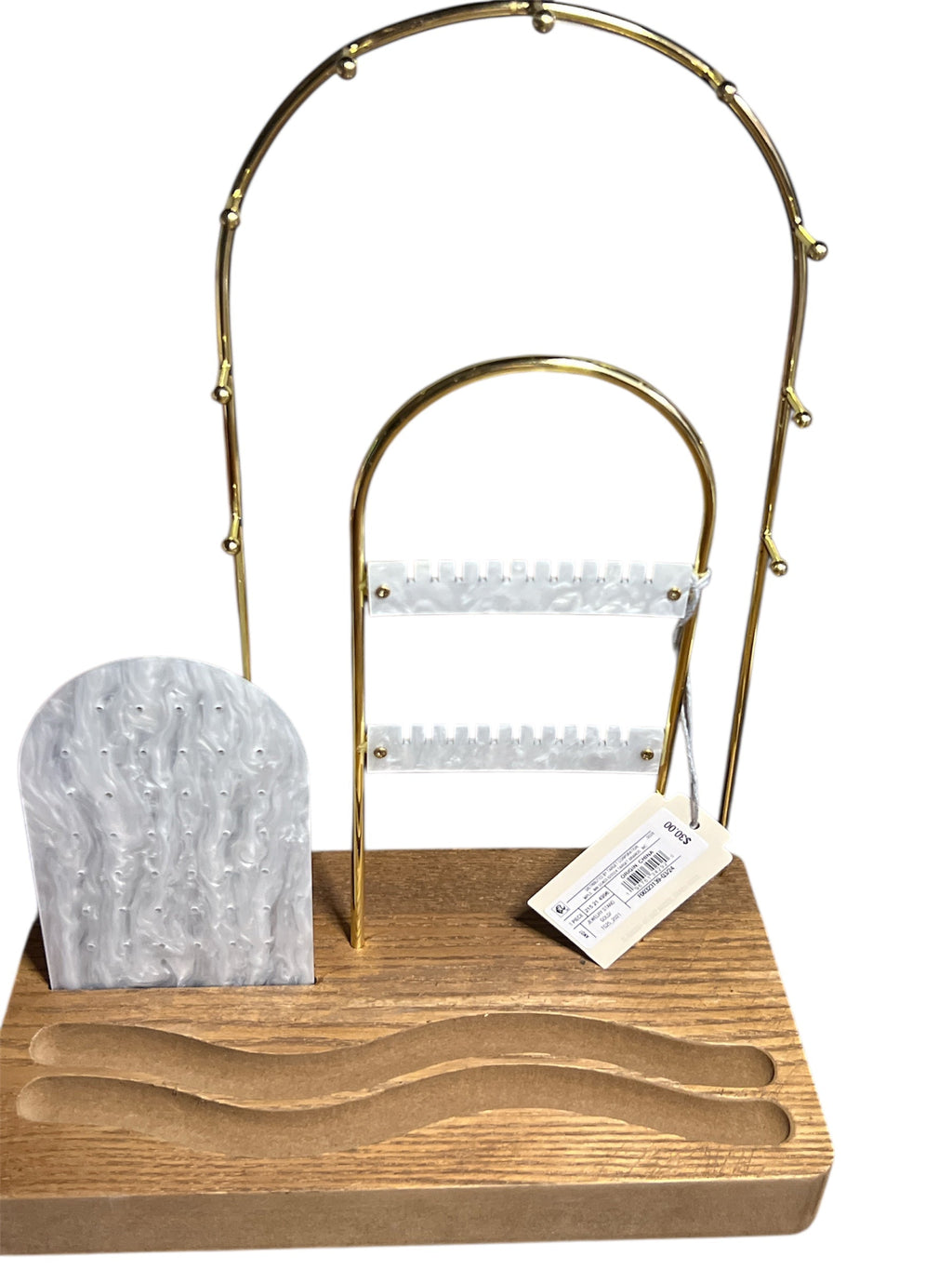 A New Day Jewelry Organizer MDF Gold Brown 11.42"H 9"W Unisex Adults