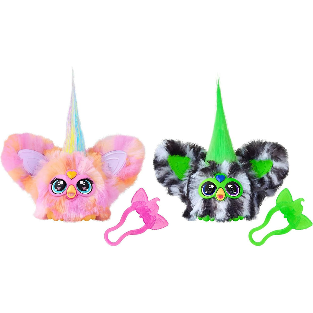 Furblets Fierce & Fabulous 2 Pack, Greenie-Meanie & May-May with 45 Sounds Each, Electronic Plush Toys for Girls & Boys 6 Years & Up