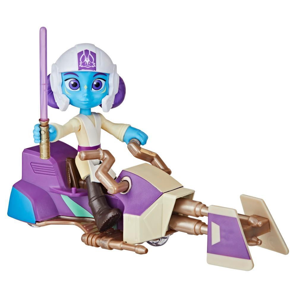 Hasbro Star Wars Lys Solay Figure & Speeder Bike, Star Wars Toys, Preschool Toys (4"-Scale)