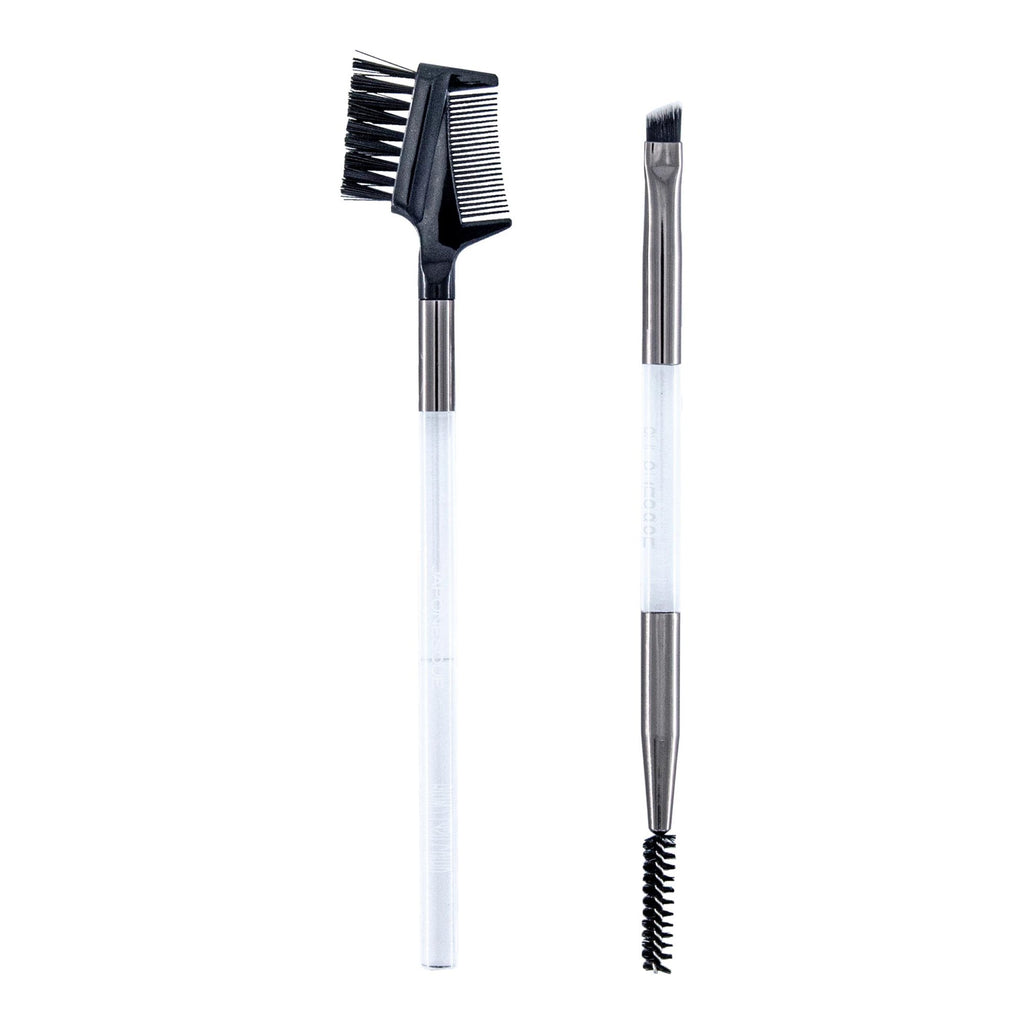 Japonesque Eyebrow & Eye Dual Ended Makeup Brush Set, 2 Piece