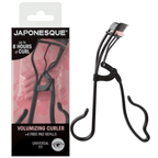 Japonesque Volumizing Eyelash Curler, Carbon Steel, Black & Pink