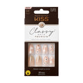 KISS Premium Classy Press-On Nails, Pink & White, Medium Length, Almond Shape, 33 Ct.