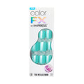 KISS imPRESS Color FX Press-On Nails, No Glue Needed, Green, Short Square, 33 Ct.