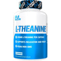 L Theanine 200mg Capsules for Focus and Relaxation - Evlution Nutrition L-Theanine 200mg Nootropic Supplement for Attention Energy and Focus - Daytime Mood Support and Nootropic Focus Supplement