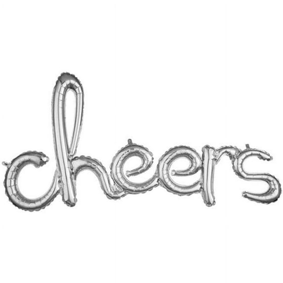 Loftus International A3-6880 Cheers Silver Script Phrase