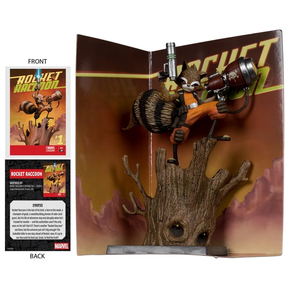 Rocket Racoon 1:6th Scale Collectible with Scene (Marvel: Rocket Racoon: A Chasing Tale #1) - McFarlane Toys