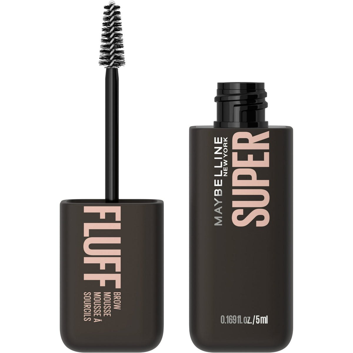 Maybelline Superfluff Volumizing Eyebrow Gel Mousse, Black, 0.17 fl oz