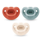 NUK First Choice Comfy 100% Silicone Pacifier, 0-6 months, 3 pack NEW DAMAGE BOX