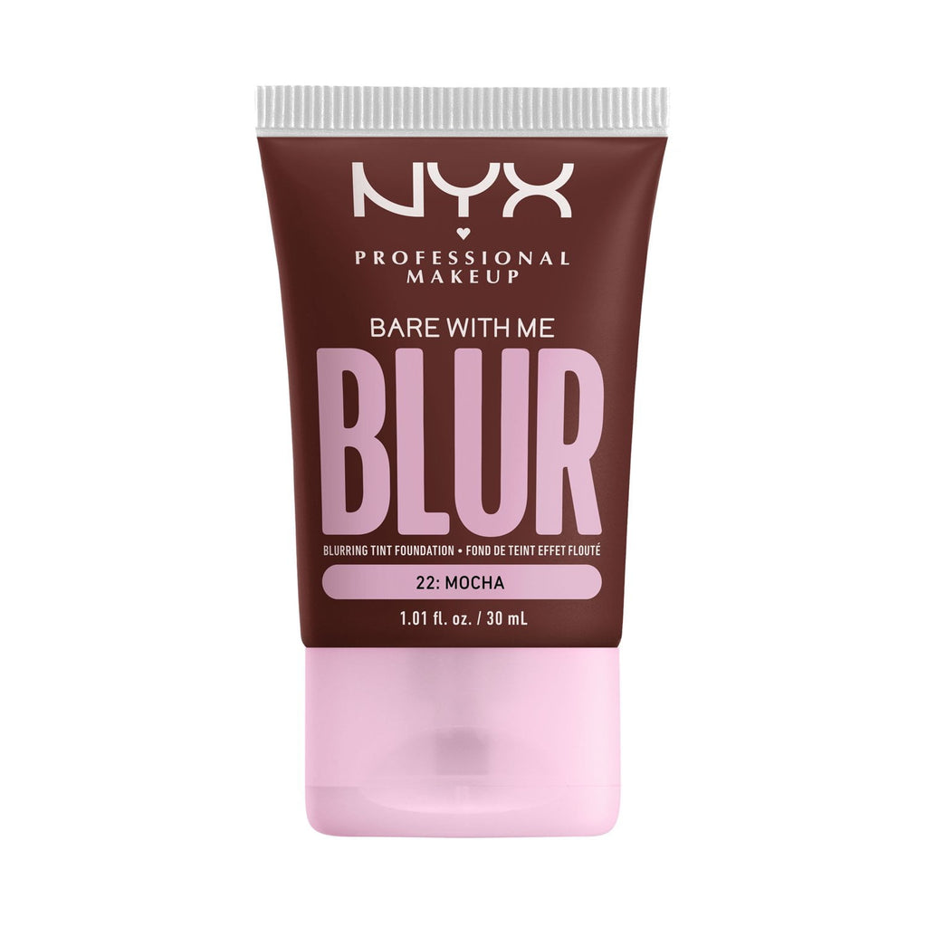 NYX Professional Makeup Bare with Me Blur Skin Tint Foundation, Medium Coverage, Mocha