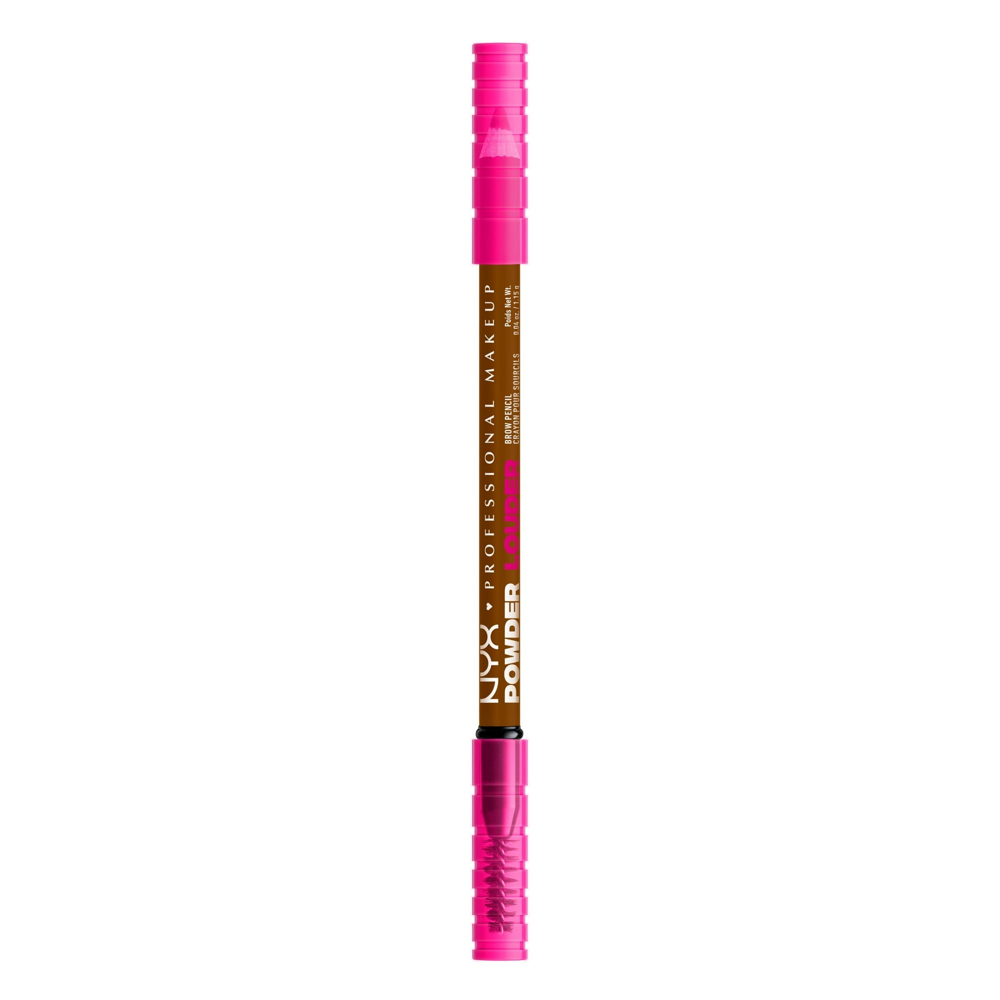 NYX Professional Makeup  Powder Louder, Brow Pencil, Auburn, 1 Count, Auburn, 0.04 oz
