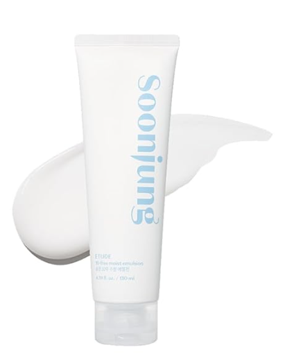 SoonJung 10 Free Moist Emulsion, Face Moisturizer, Non-Sticky Lotion for Sensitive Skin, pH Balanced Formula, Panthenol, Madecassoside, Korean Skin Care, Beauty (4.39 Fl Oz)