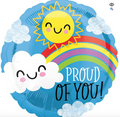 Proud Of You Sun and Cloud 17" Balloon - happypartycity.com