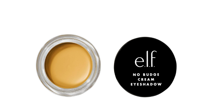 e.l.f. No Budge Cream Eyeshadow, 3-in-1 Eyeshadow, Primer & Liner With Crease-Resistant Color & Stay-Put Power, Vegan & Cruelty-Free, Sahara
