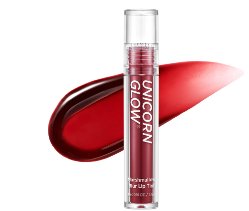 UNICORN GLOW MARSHMALLOW BLUR LIP TINT 04 CHOCOLATE BOX - Semi Matte Finish Long Lasting Lip Tint