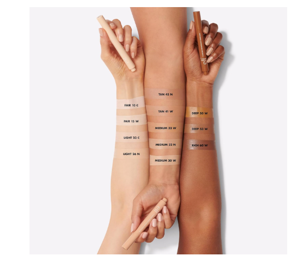 e.l.f. Flawless Brightening Concealer, Illuminating & Highlighting Face Makeup, Conceals Dark Under Eye Circles, Fair 15 W, 0.07 Fl Oz