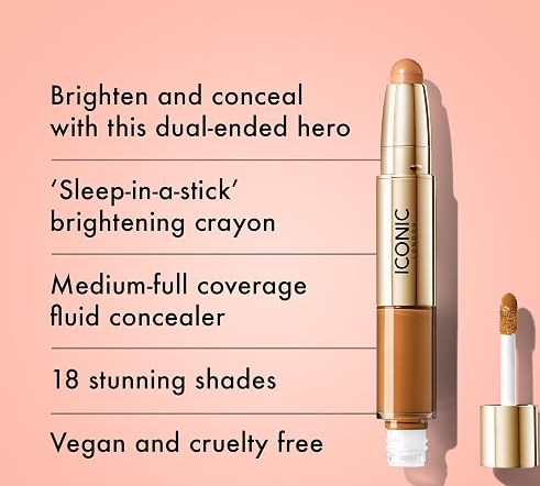 Iconic London Radiant Concealer & Brightening Duo - Neutral Tan  NIB