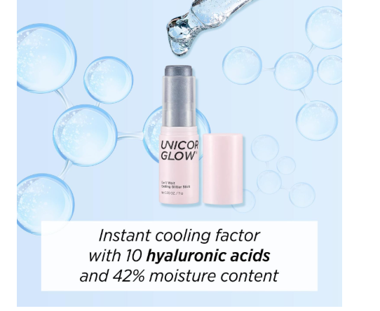 UNICORN GLOW CAN'T WAIT COOLING GLITTER STICK (for FACE & BODY) 02 MESSIER