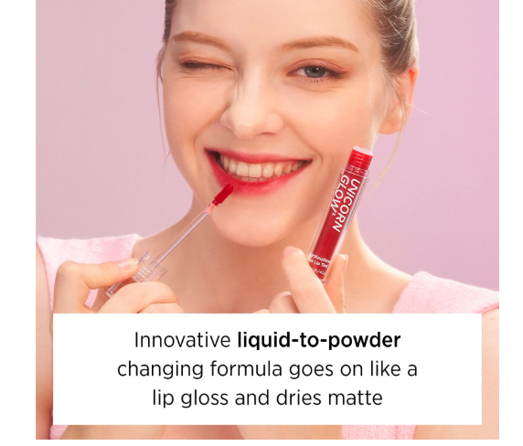 UNICORN GLOW MARSHMALLOW BLUR LIP TINT 04 CHOCOLATE BOX - Semi Matte Finish Long Lasting Lip Tint