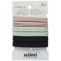 Scunci Earth-Friendly Planet Ponytail Holder Hair Ties, Pink, Green, Black, 6 Ct