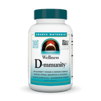 Source Naturals Wellness D-mmunity Vitamin D Immune Formula, 60 Vegetarian Capsules EXP 9/26