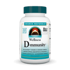 Source Naturals Wellness D-mmunity Vitamin D Immune Formula, 60 Vegetarian Capsules EXP 9/26