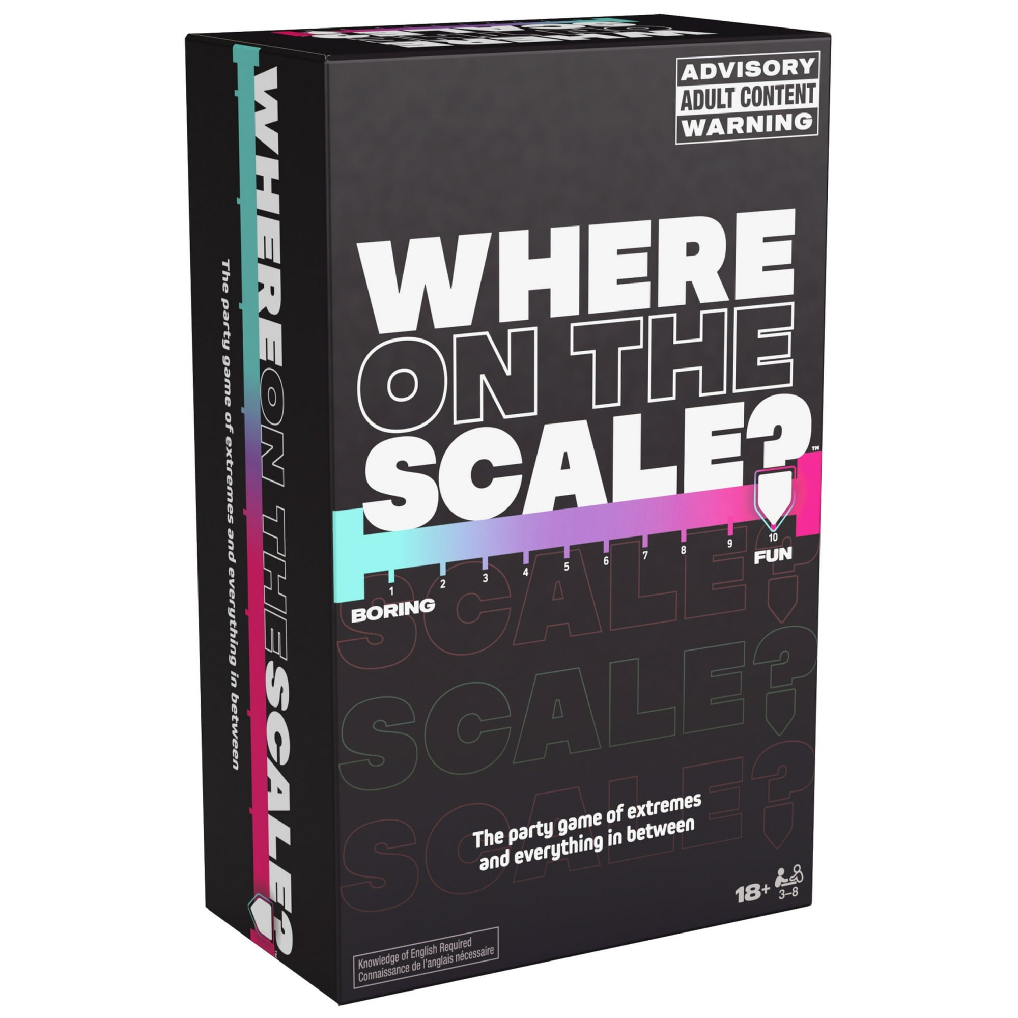 Spin Master Games, Where on The Scale, a Party Game of Extremes, for Ages 18+
