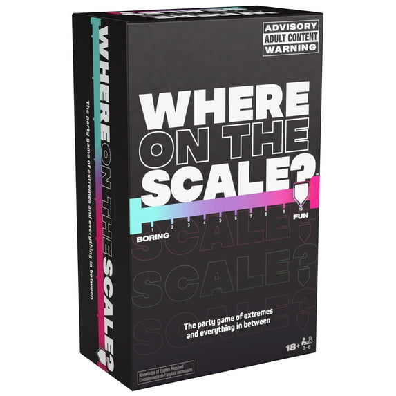 Spin Master Games, Where on The Scale, a Party Game of Extremes, for Ages 18+