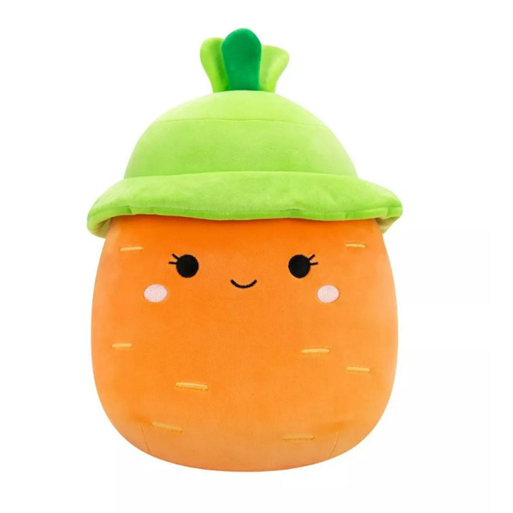 Squishmallows 12" Caroleena the Orange Carrot with Green Bucket Hat Plush Stuffed Animal Toy