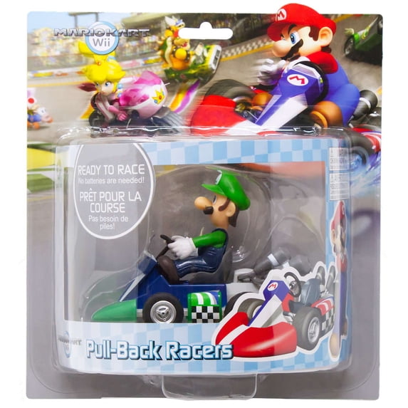 Super Mario Pull-Back Racers Luigi Pull-Back Car