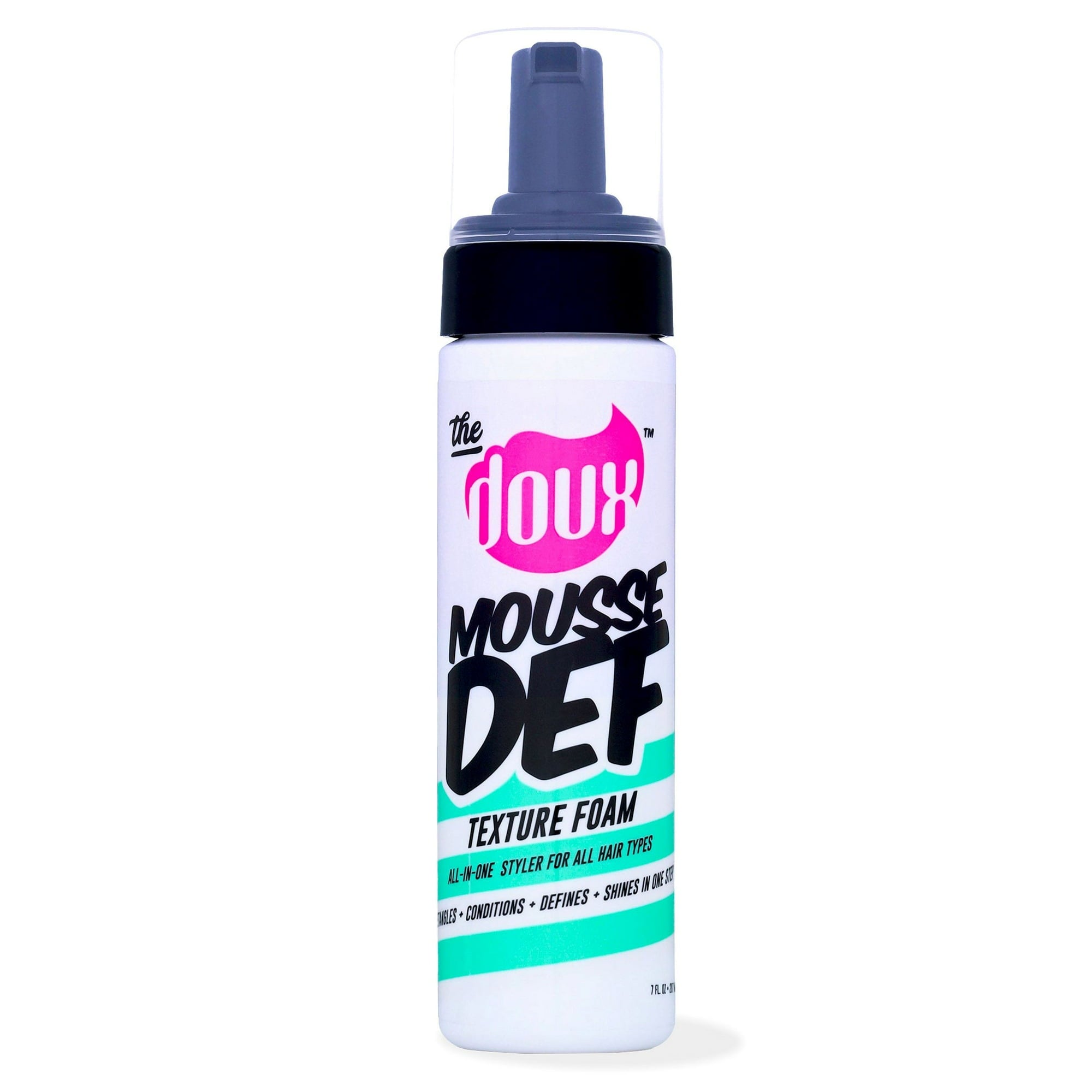 The Doux Mousse Def Shine Enhancing Volumizing Texturizing Pump Hair Styling Foam, 7 fl oz