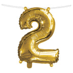 Ways to Celebrate Air-Filled Balloon, Number 2, 16 inches, 1 count