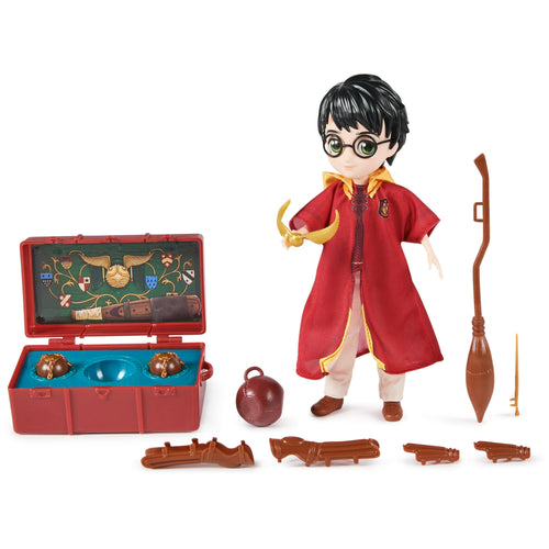 Wizarding World, 8-inch Harry Potter Quidditch Collectible Doll Gift Set, for Ages 6+
