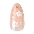 KISS Premium Classy Press-On Nails, Pink & White, Medium Length, Almond Shape, 33 Ct.