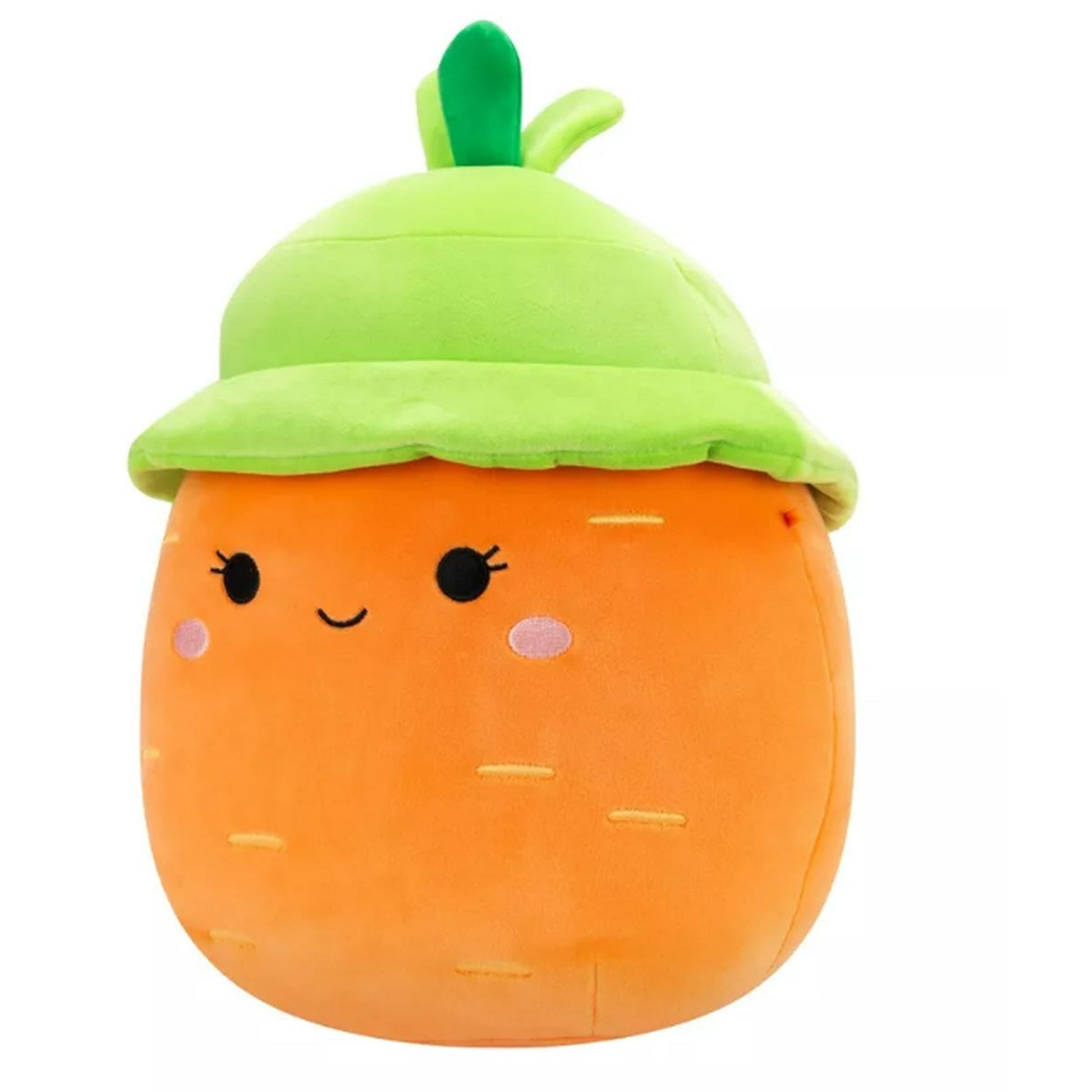Squishmallows 12" Caroleena the Orange Carrot with Green Bucket Hat Plush Stuffed Animal Toy