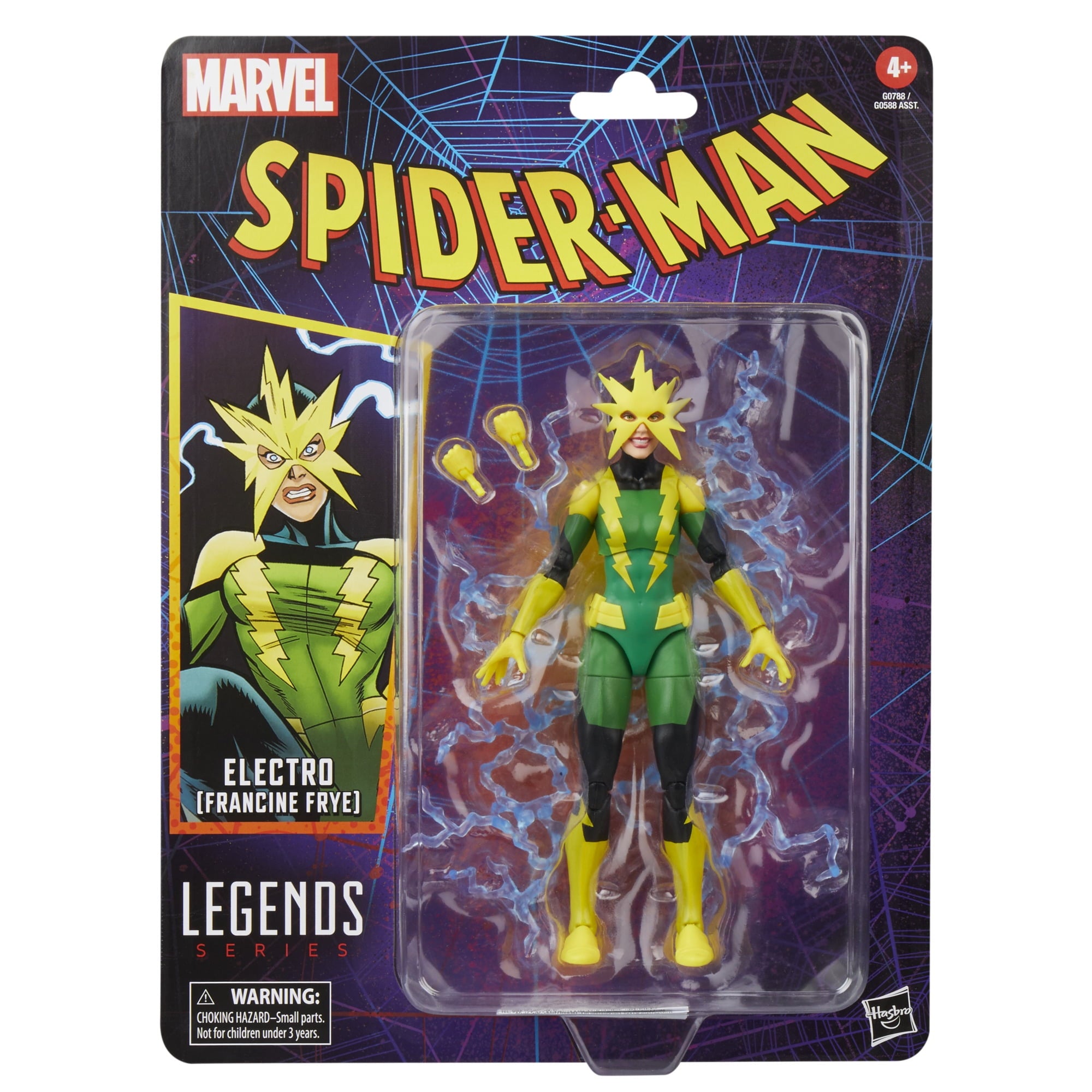 Marvel Legends Series Electro (Francine Frye), Retro Comics Action Figure
