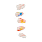 Impress Design Press On Nails  Pride Manicure, No Glue Needed, Neutral, Medium, Almond, 30 Ct.