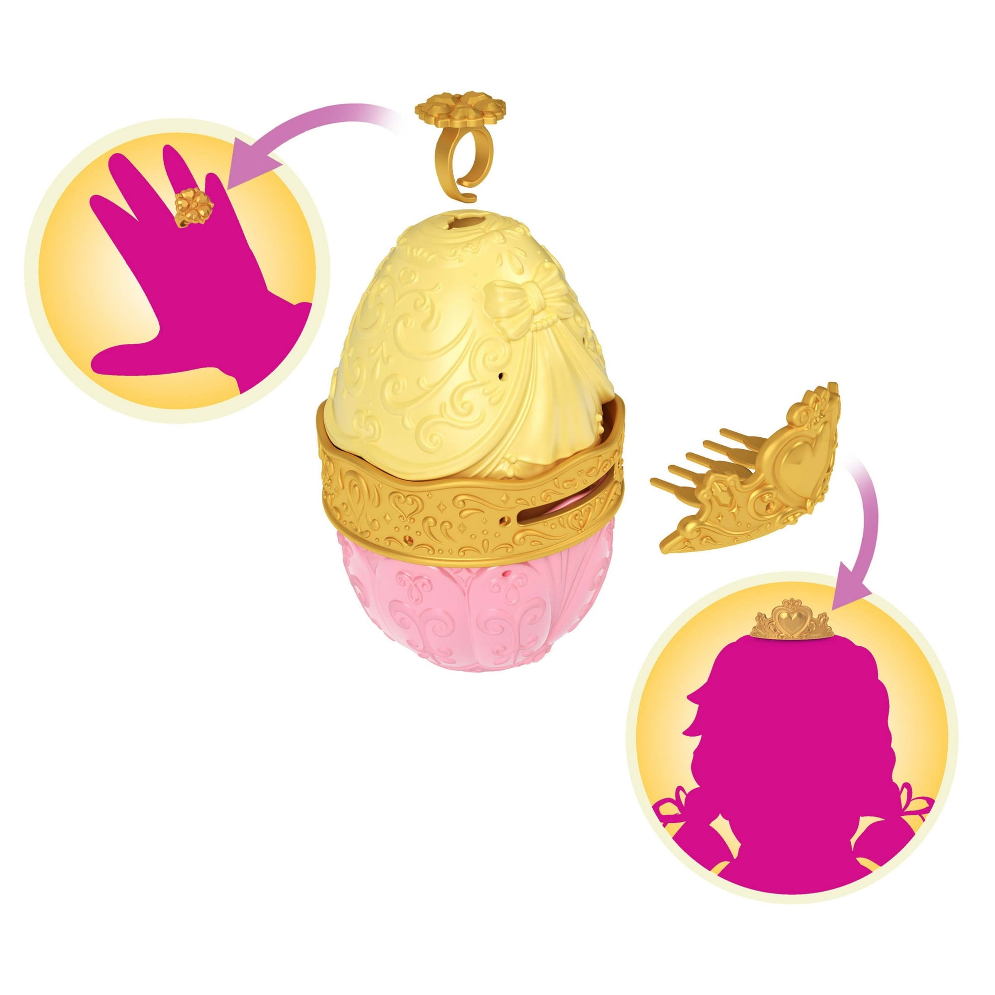 Disney Princess Easter Egg Surprise with 1 Small Doll, 2 Skirts & 10 Accessories (Styles May Vary)