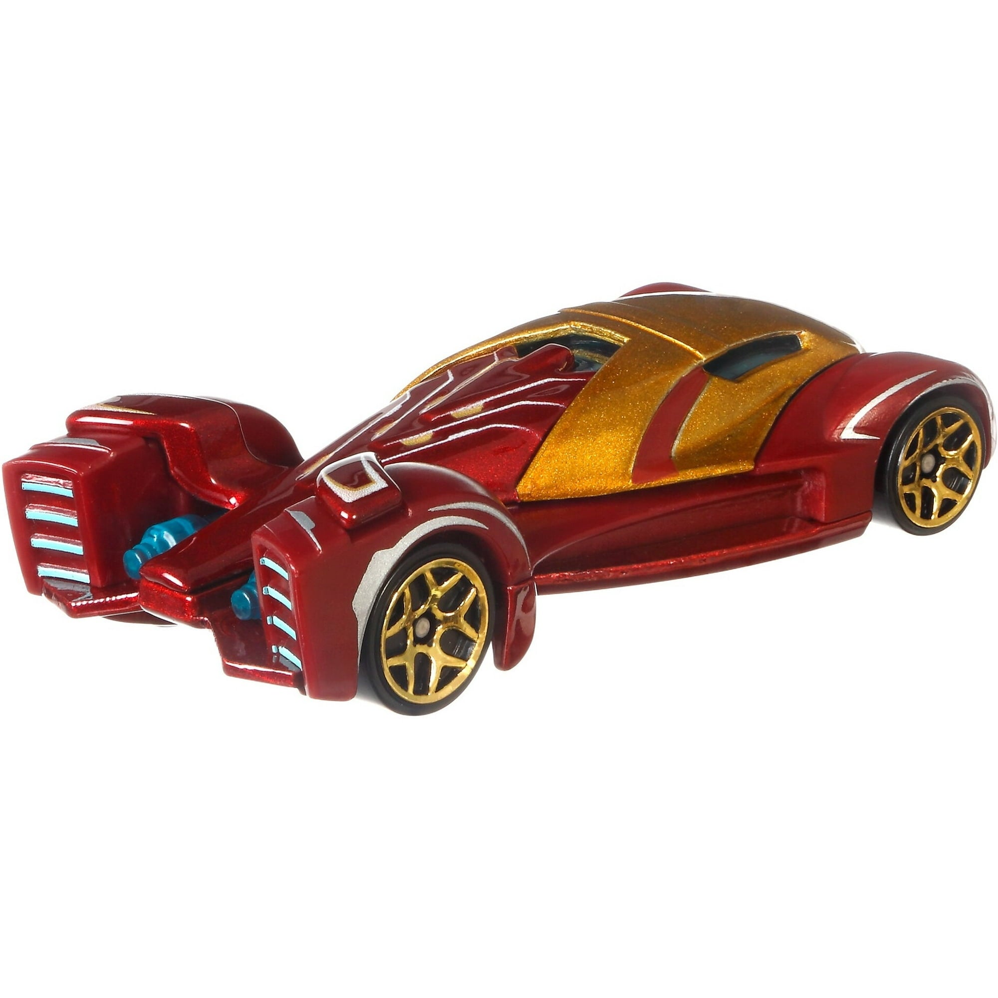 Hot Wheels Disney 100 Iron Man Character Car, 1:64 Scale Collectible Toy Car