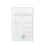 Kiss 96 Full-Cover Press On Toenails, Clear, Short, Maximum Speed Nail Glue, 96 Count