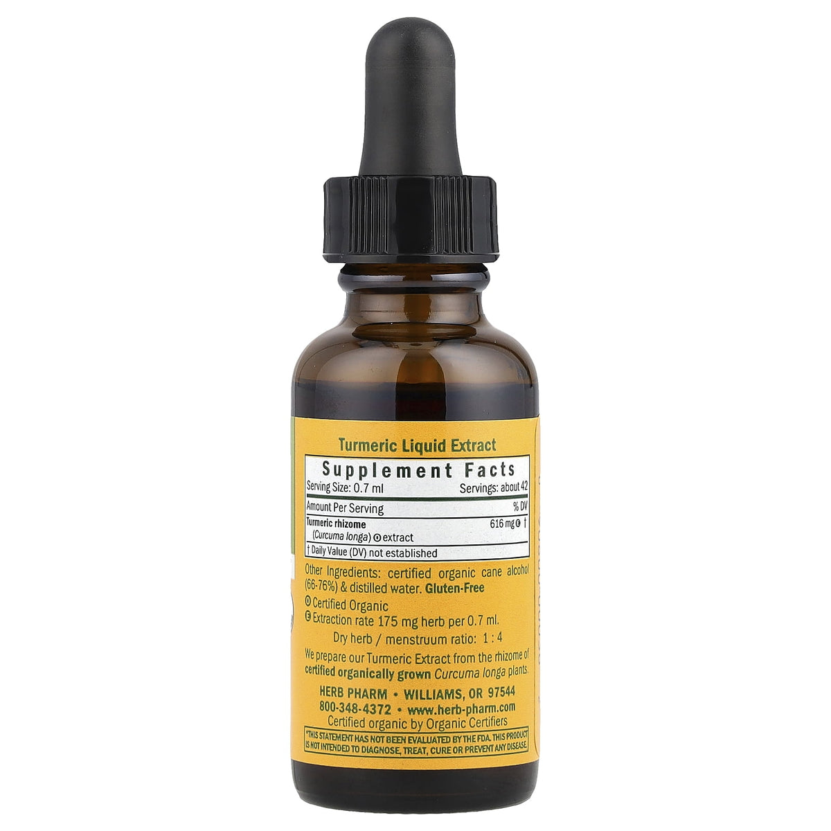 Herb Pharm Turmeric, 1 fl oz (30 ml) EXP 03/28