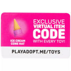 Jazwares Adopt Me; Ice Cream Parlour 5 Piece Play-Set w/ Task Board & Virt. Code