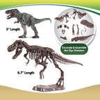 WowWorld: Dino Dig - Tyrannosaurus Rex - All-In-One Dinosaur Skeleton Excavation Kit, Tools & Construction Figurine, Educational Science Toy, Kids 6+
