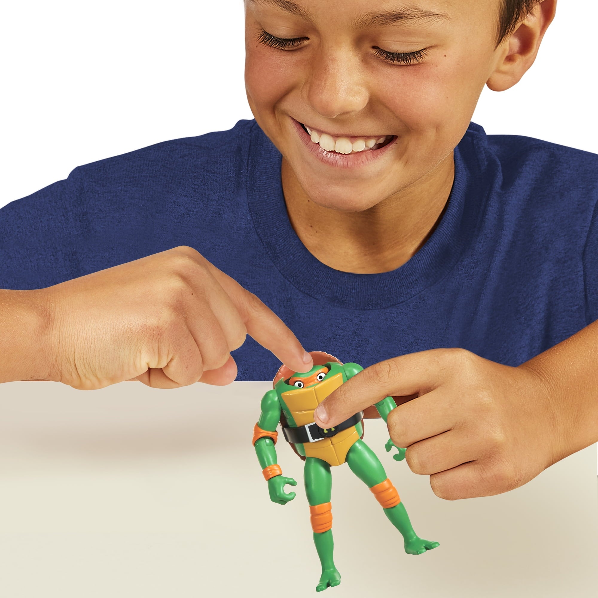 Tales of The Teenage Mutant Ninja Turtles: 4.5" Head Droppin' Michelangelo Basic Figure by Playmates Toys