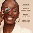 Revlon ColorStay Liquid Foundation Makeup, Matte Finish, Combination/Oily Skin, SPF 15, 400 Caramel, 1 fl oz