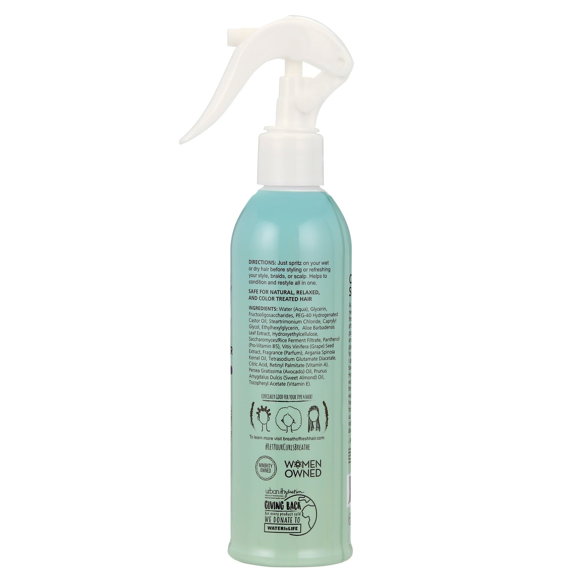 Urban Hydration Breath of Fresh Hair Leave-In Conditioner & Style Freshener 8 fl oz