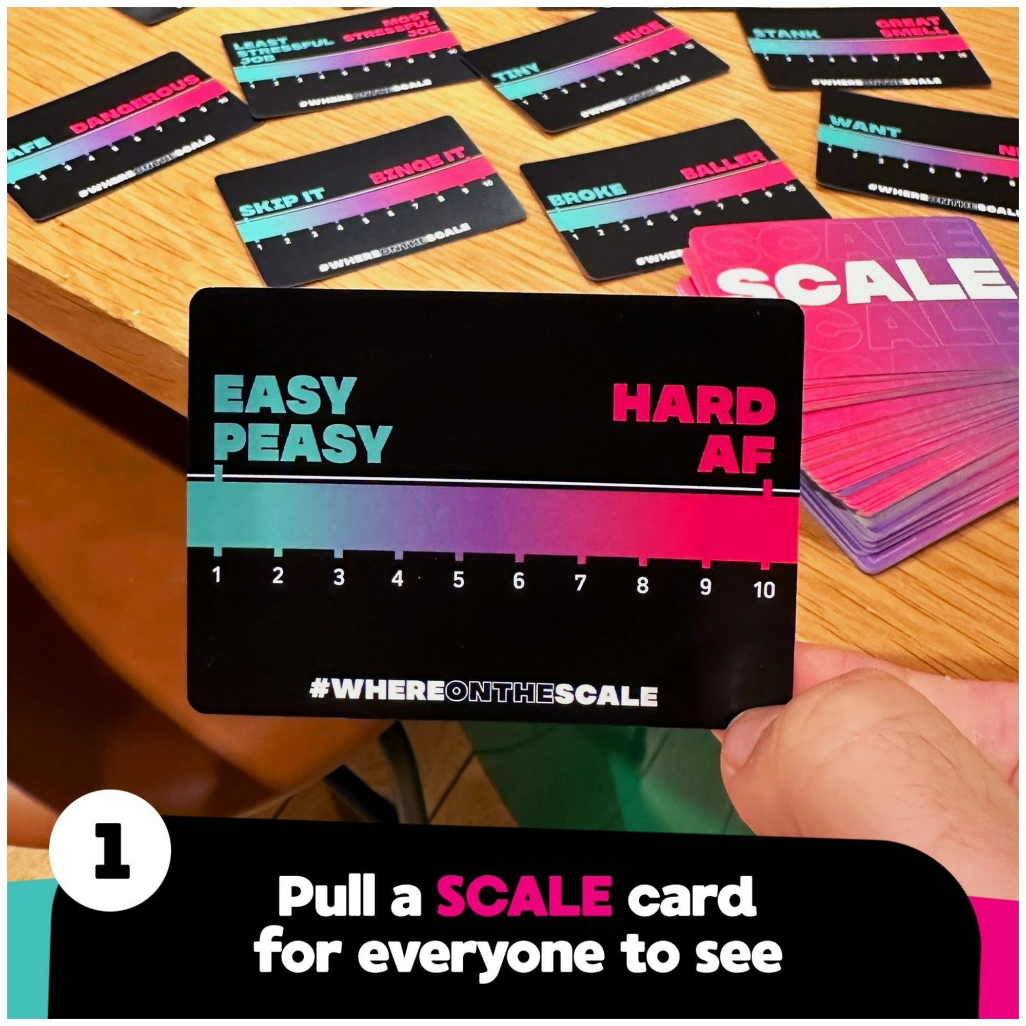Spin Master Games, Where on The Scale, a Party Game of Extremes, for Ages 18+