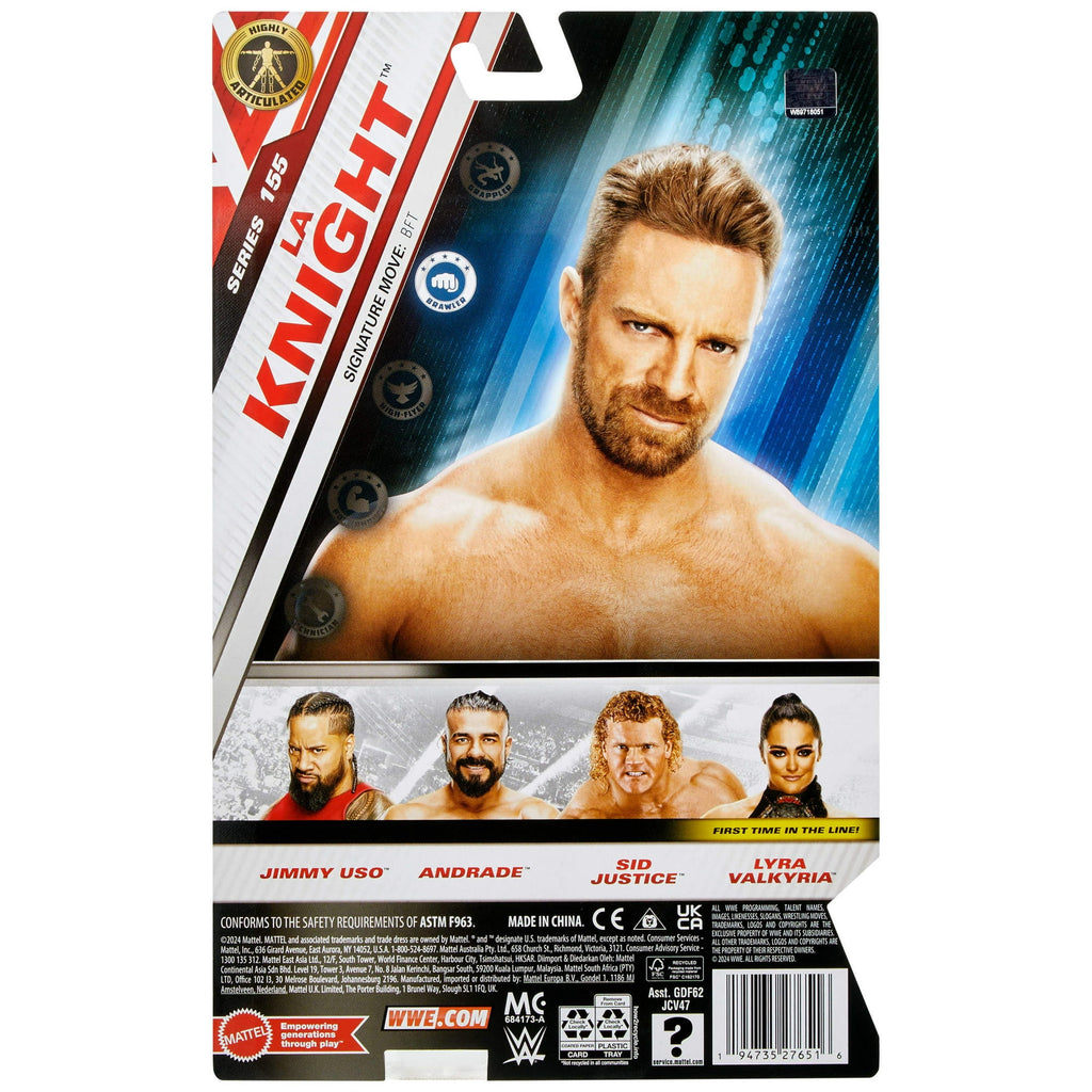 WWE LA Knight Action Figure, Main Event Series #155 6-inch Collectible Superstar with Articulation