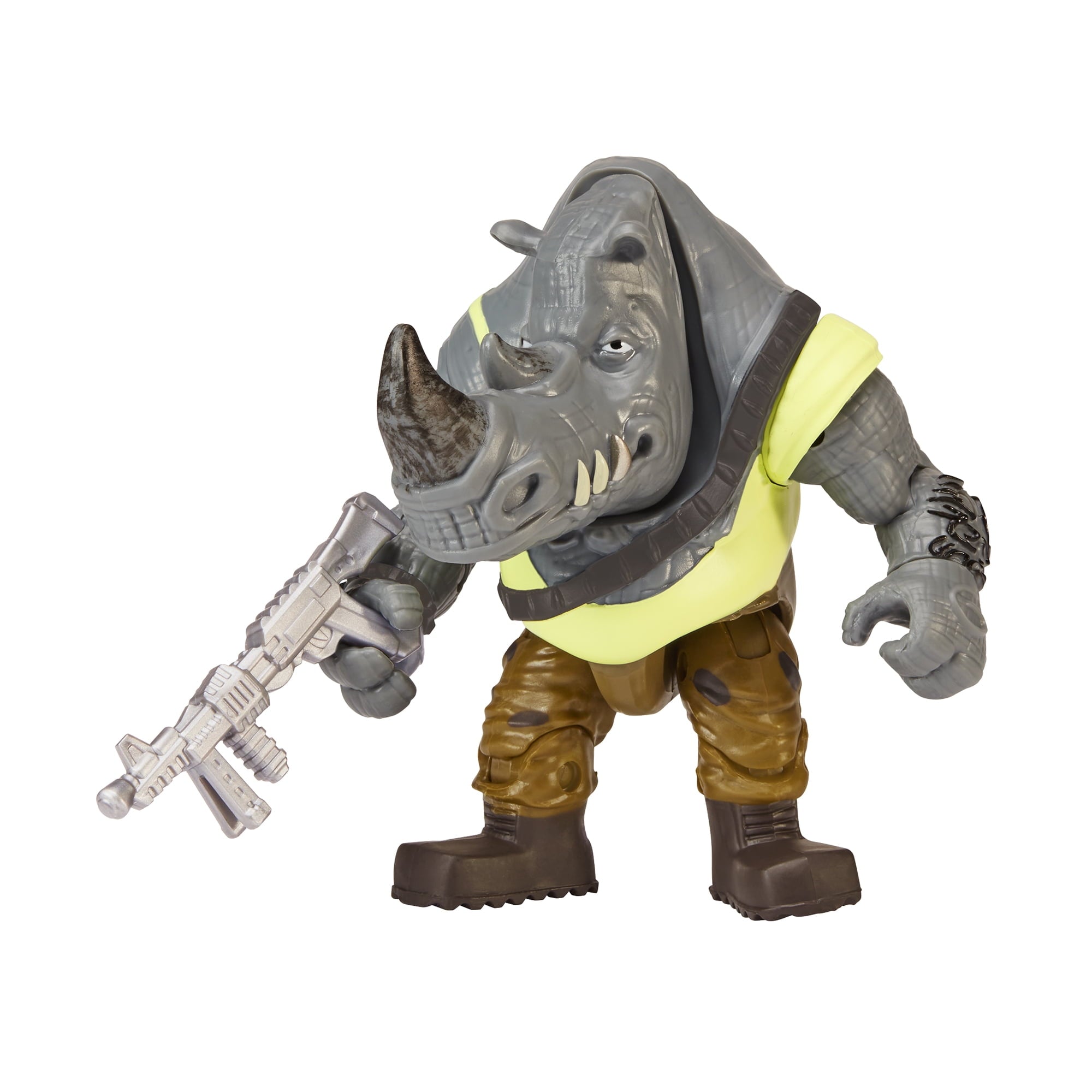 Teenage Mutant Ninja Turtles Mutant Mayhem Rocksteady Basic Action Figure, 4.25