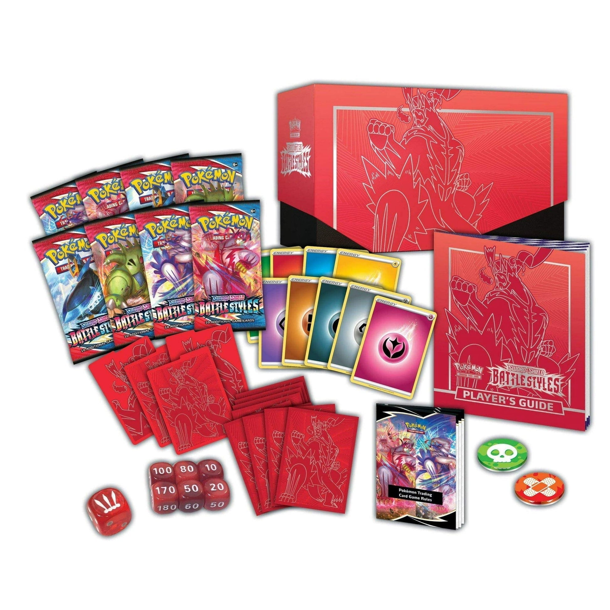 Pokemon TCG: Sword & Shield - Battle Styles Elite Trainer Box - Red