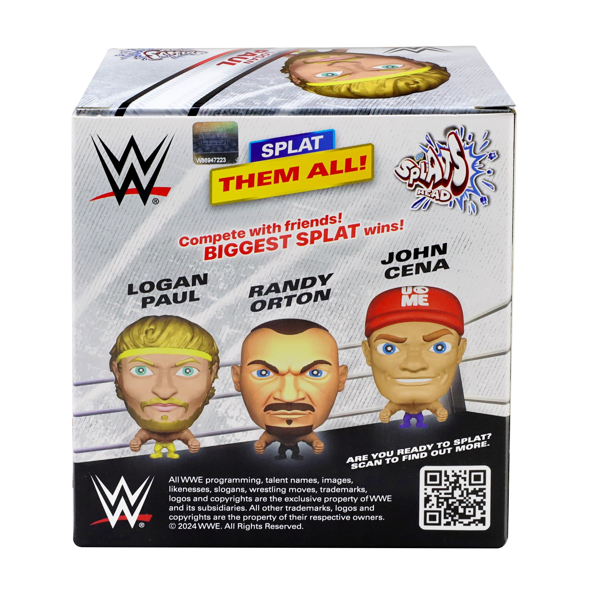 ToyMonster WWE Logan Paul Splats Head 11CM, Stretchy Action Figures, Ages 3 and up